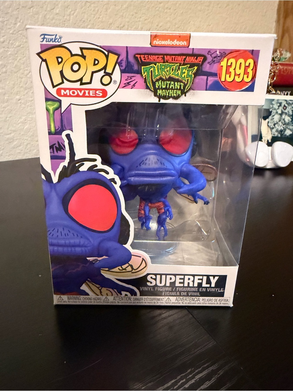 Funko POP! Superfly Figure in Purple with Red Eyes